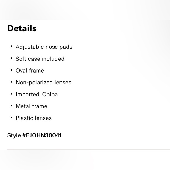 Elisa Johnson NWT lyric Leigh Gold Sunglasses - Picture 8 of 9